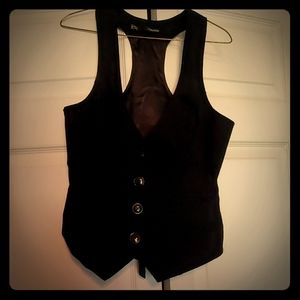 Black Fitted Vest